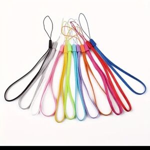 9pcs Random Color Hand Wrist Lanyards For Phones/ Cameras/USB Flash Other